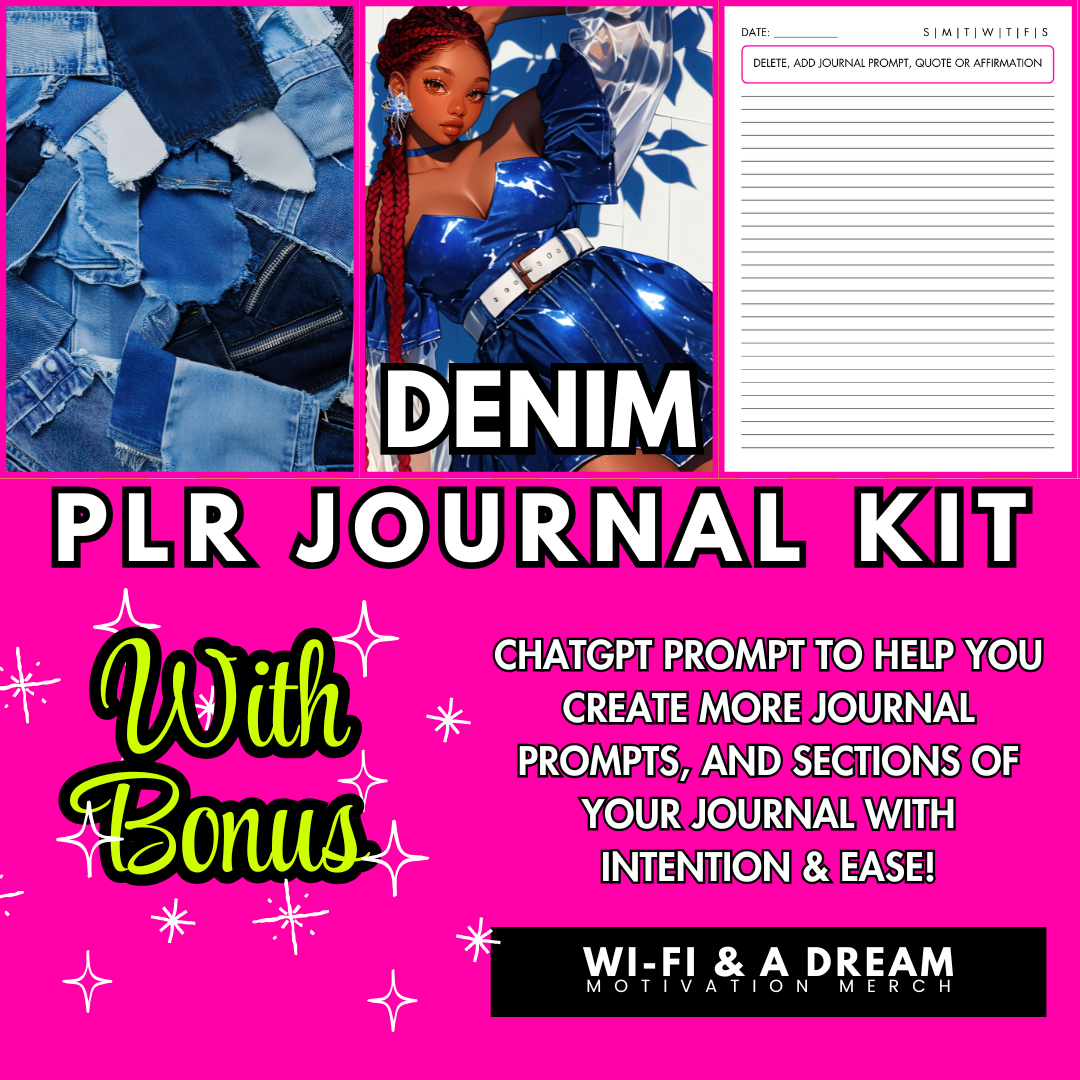 🦋 Denim 🦋 PLR Journal Kit - WITH BONUS