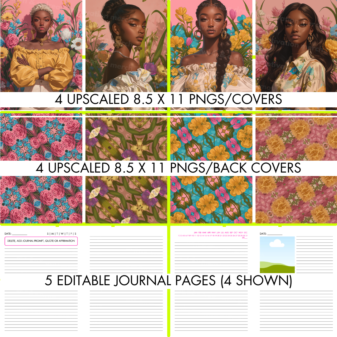 🌸FLORAL BEAUTY🌸 PLR Journal Kit - WITH BONUS