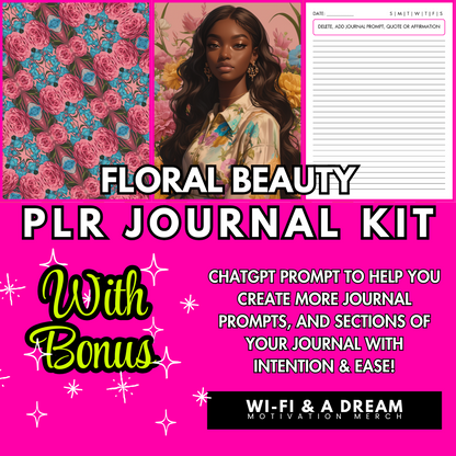 🌸FLORAL BEAUTY🌸 PLR Journal Kit - WITH BONUS