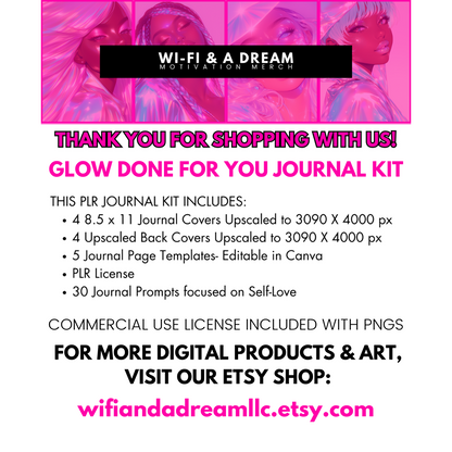 ✨GLOW✨ PLR Journal Kit- With BONUS