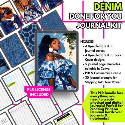🦋 Denim 🦋 PLR Journal Kit - WITH BONUS