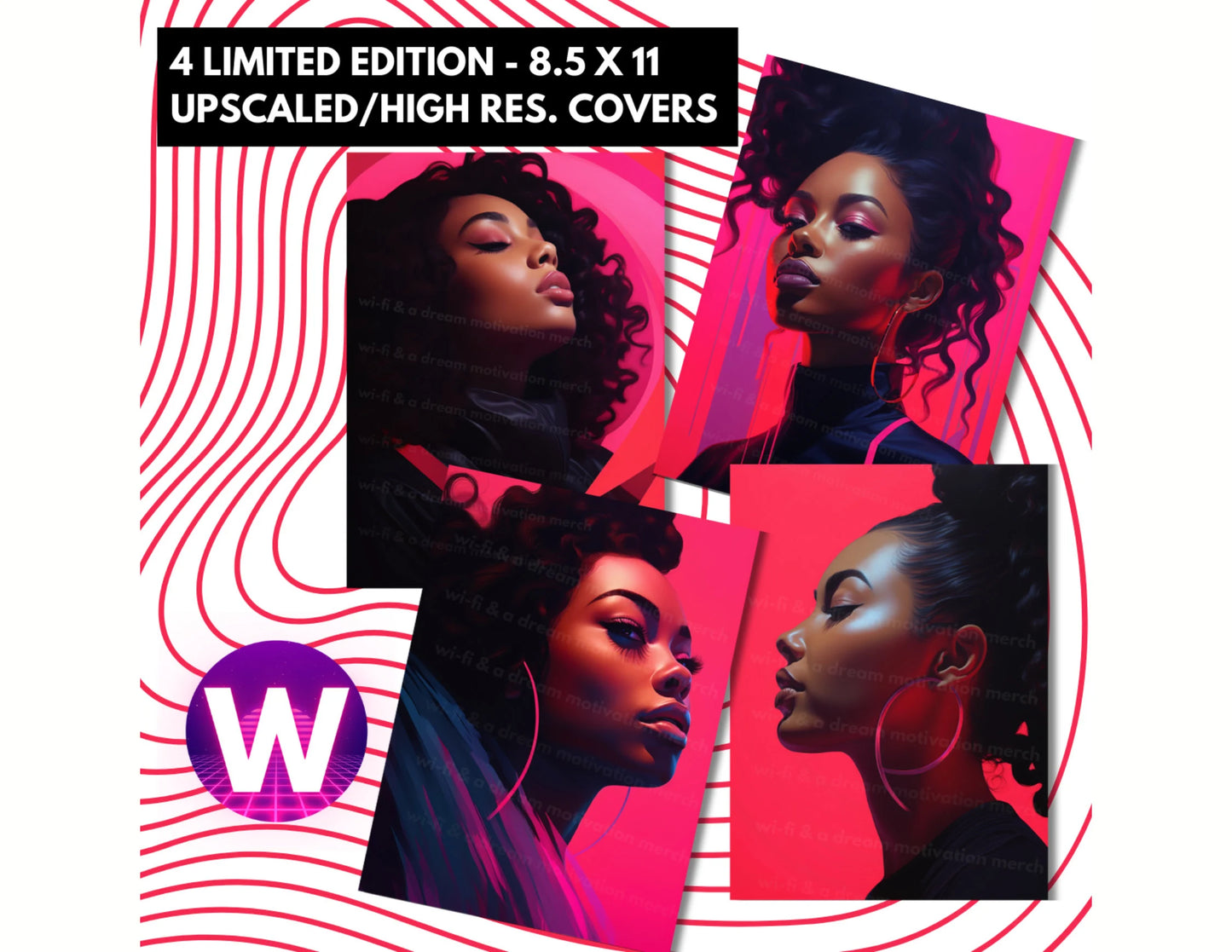 "Be Bold" Upscaled PNGs | Journal Covers | Limited Edition Digital Download