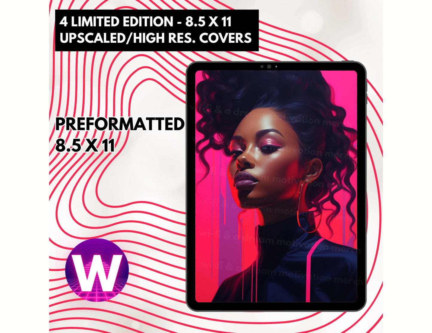 "Be Bold" Upscaled PNGs | Journal Covers | Limited Edition Digital Download